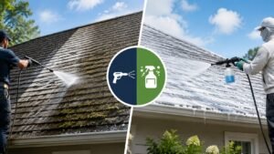 What's the Difference Between Roof Cleaning and Soft Washing
