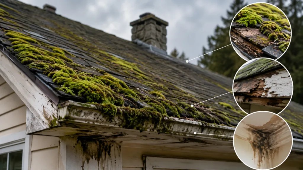 How Roof Moss Can Damage Your Home Over Time