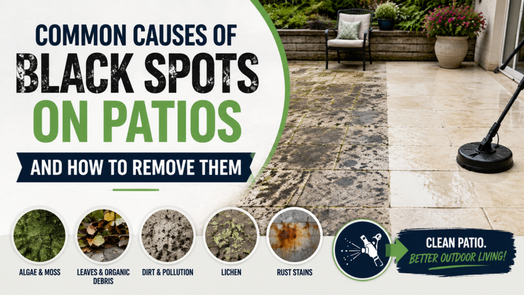 Common Causes of Black Spots on Patios and How to Remove Them