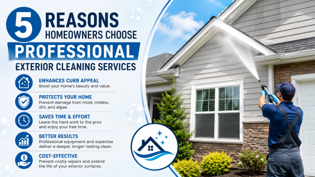 5 Reasons Homeowners Choose Professional Exterior Cleaning Services