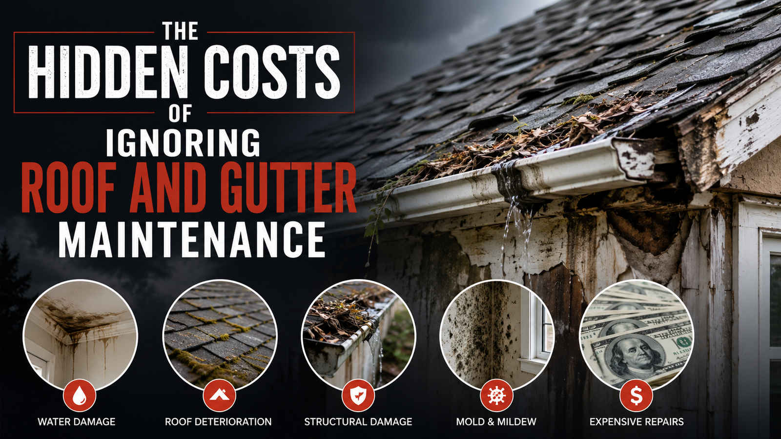 The Hidden Costs of Ignoring Roof and Gutter Maintenance