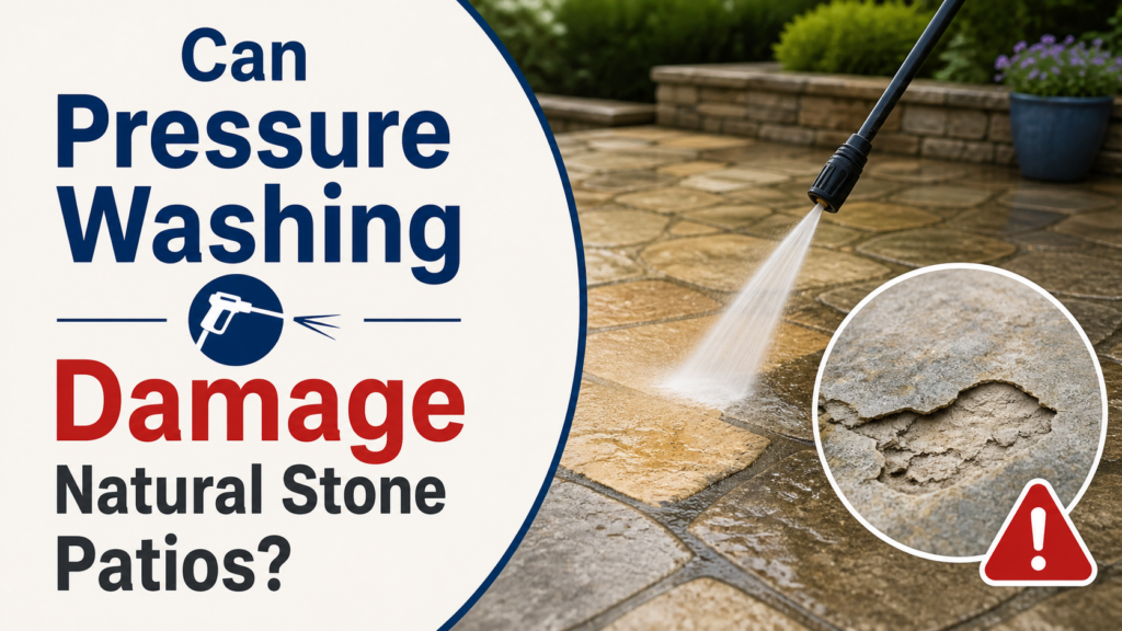 Can Pressure Washing Damage Natural Stone Patios