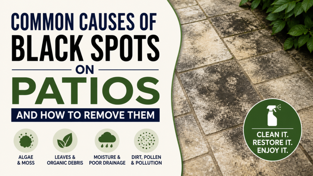 Common Causes of Black Spots on Patios
