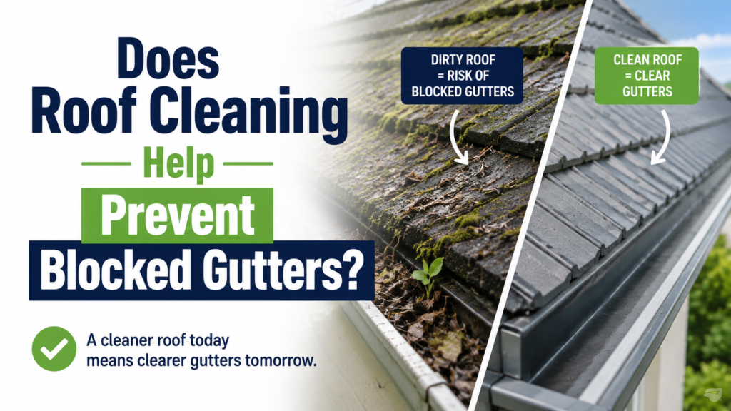 Does Roof Cleaning Help Prevent Blocked Gutters