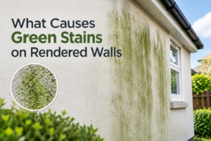 What Causes Green Stains on Rendered Walls